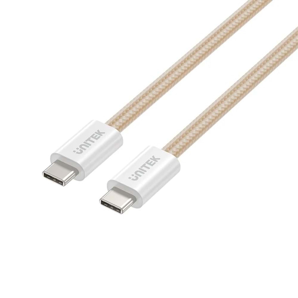 UNITEK TYPE-C MANYETİK HIZLI ŞARJ KABLOSU BEJ (C14141ACL01-1M)