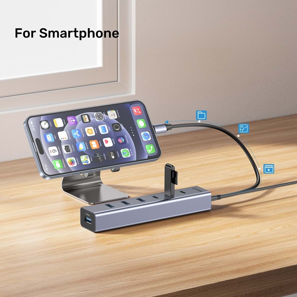 UNITEK UHUB S7+ 7in1 UNIVERSAL USB HUB (H1335AGY01-EU)