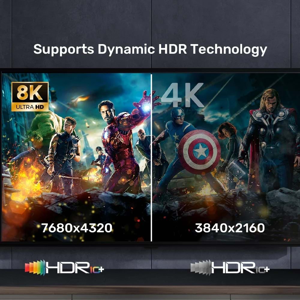 UNITEK HDMI2.1 KABLO 1.5MT 8K&60Hz (C11086GY-1.5M)
