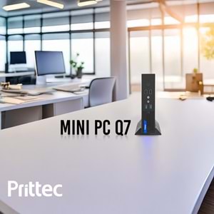 PRITTEC Q7-TH610L BAREBONE FreeDos MINI PC/ (SSD-RAM-CPU YOK)